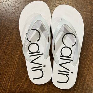 Calvin Klein White Sandals